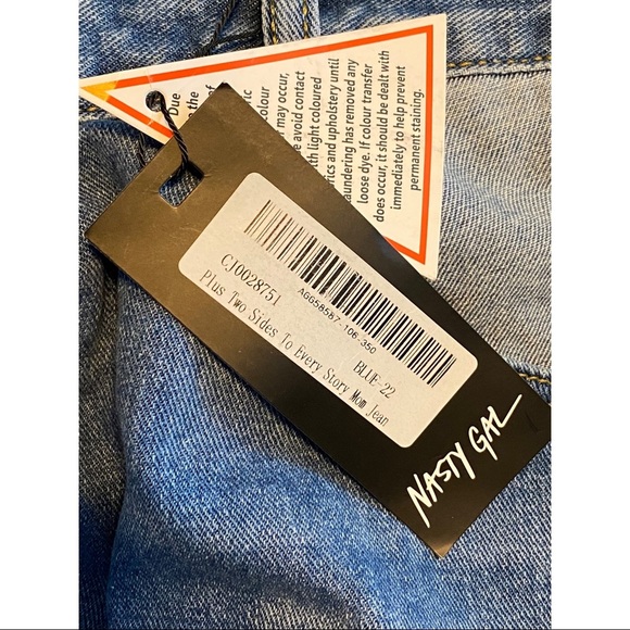 NWT Nasty Gal Two Sides To Every Story Jeans - Picture 7 of 11